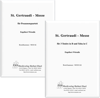 St. Gertraudi-Messe für 3 Tenöre in B und Tuba