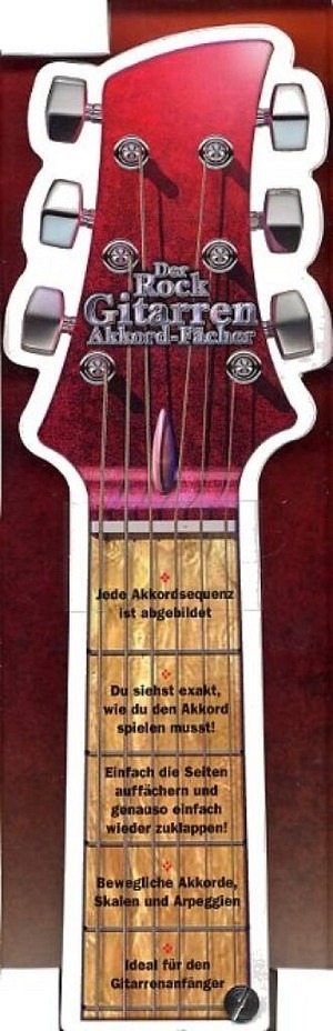 Der Rock Gitarren-Akkord-fächer