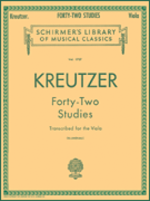 Forty-Two StudiesTranscribed for the Viola